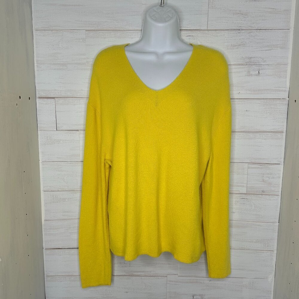 NWOT M&S Womens Autograph Pullover Viscose Blend Sweater in Sunshine Size M Soft
